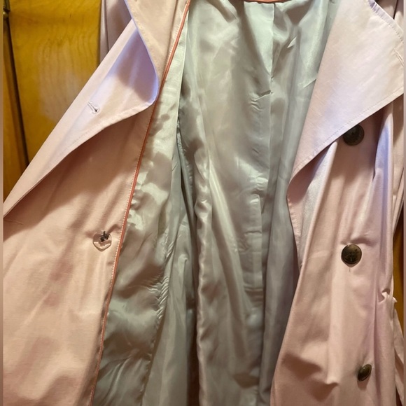 New with tags Relativity Pink Trenchcoat/ raincoat - Picture 8 of 11